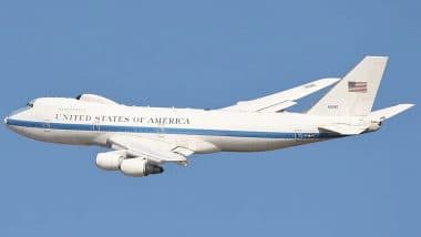 What Is 'Doomsday Plane'? All About the 'Flying Pentagon' As America's E-4B Nightwatch Aircraft Flies to Joint Base Andrews in Washington Amid Israel-Iran Conflict